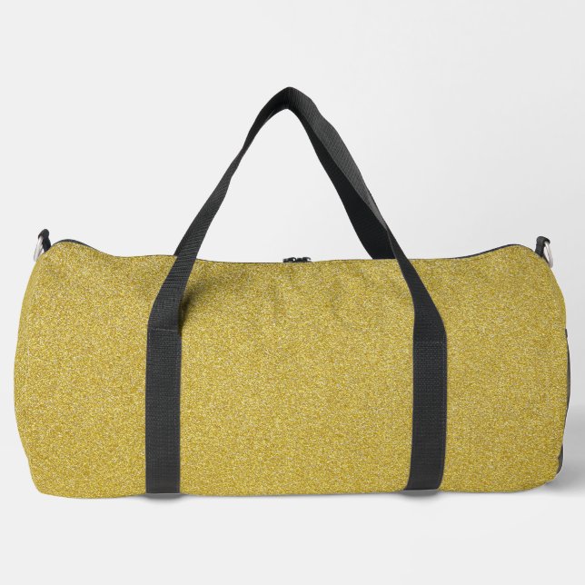 Gold Glitter, Sparkle, Glitter Background Duffle Bag (Front)