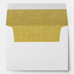 Gold Glitter, Sparkle, Glitter Background Envelope