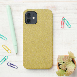Gold Glitter, Sparkle, Glitter Background iPhone 12 Case