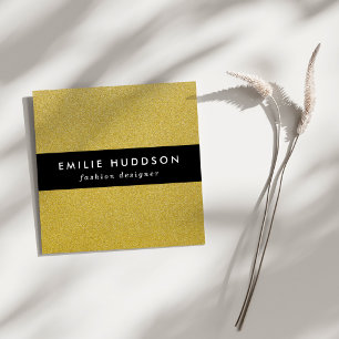Gold Glitter, Sparkle, Glitter Background Square Business Card