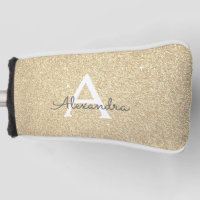Gold Glitter & Sparkle Monogram Name