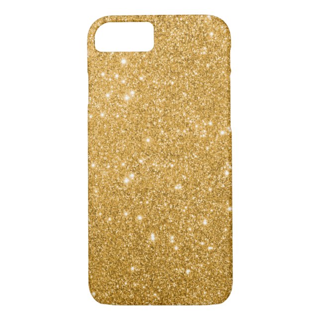 Gold Glitter Sparkle Print Case-Mate iPhone Case (Back)