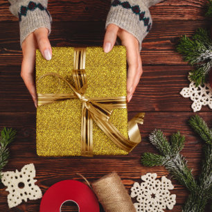 Gold Glitter Sparkle Texture Wrapping Paper