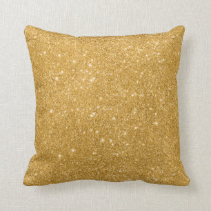 Gold Glitter Sparkles Cushion
