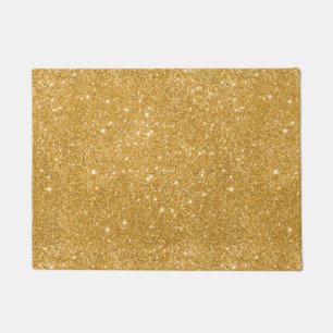 Gold Glitter Sparkles Doormat