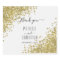 Gold Glitter Sparkling Wine Bottle Labels