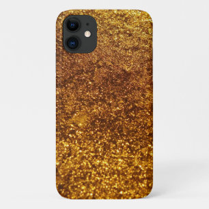 Gold Glitter, Sparkly, Glitter Background iPhone 11 Case