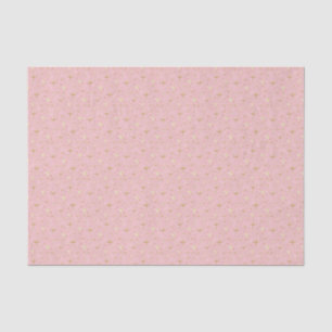 Gold glitter stars, pink and gold tissue paper