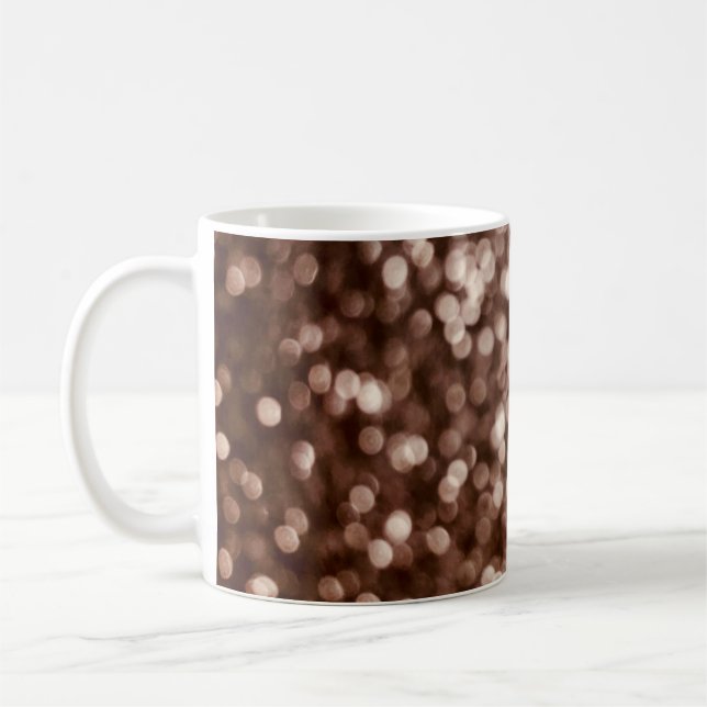 gold glitter texture background. Selective focus.S Coffee Mug (Left)