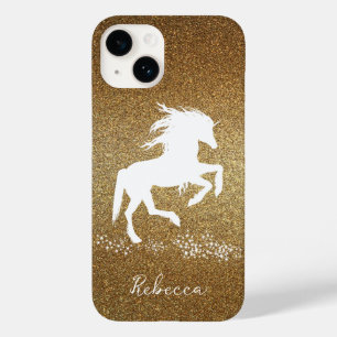 Gold Glitter Unicorn Case-Mate iPhone Case