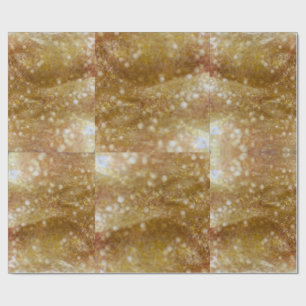 Gold Glitter Wrapping Paper
