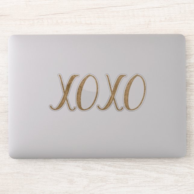 Gold Glitter XOXO (Computer)