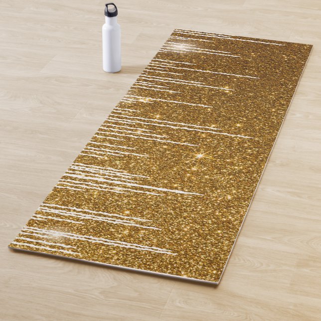 Gold Glitter Yoga Mat (In Situ)