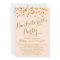 Gold Glittering Confetti Bachelorette Party Invite