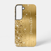 Gold Glittery Foil Girly Signature