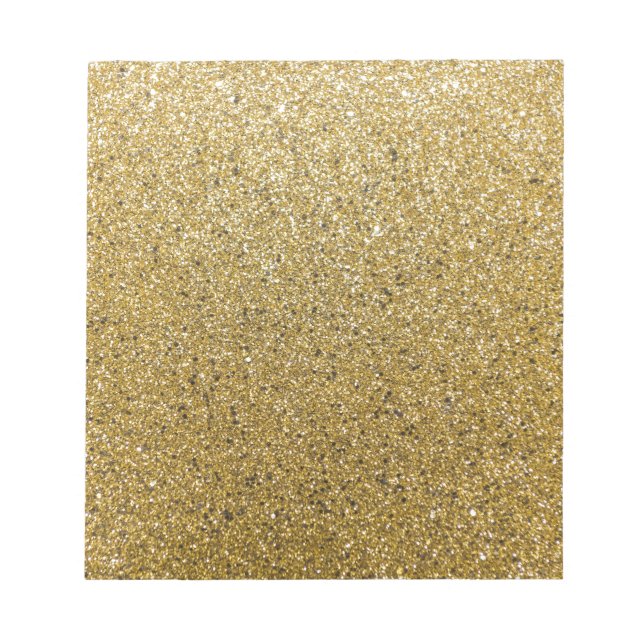 Gold Glittery Paper Notepad (Front)