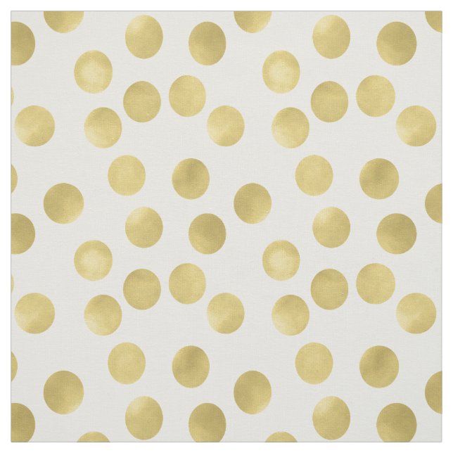 Gold Glitz Dots Fabric (Swatch)