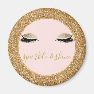 Gold Glitz Eyes Magnet