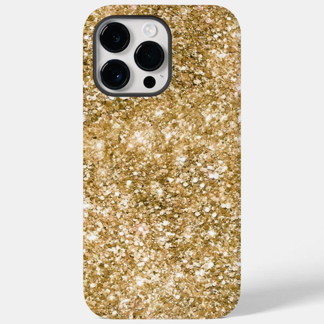 Gold Glitz Glitter Case-Mate iPhone Case (Back)