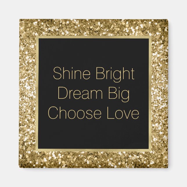 Gold Glitzy Glitter Sparkle            Magnet (Front)