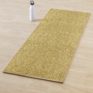 Gold Glitzy Glitter Yoga Mat