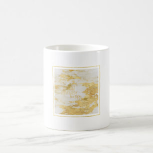 Gold Glitzy White Marble Do what makes you happy Coffee Mug