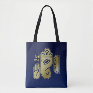 Gold Goddess Ganesha - All-Over-Print Tote Bag
