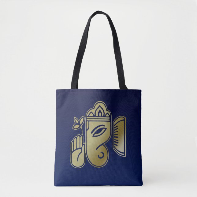 Gold Goddess Ganesha - All-Over-Print Tote Bag (Front)