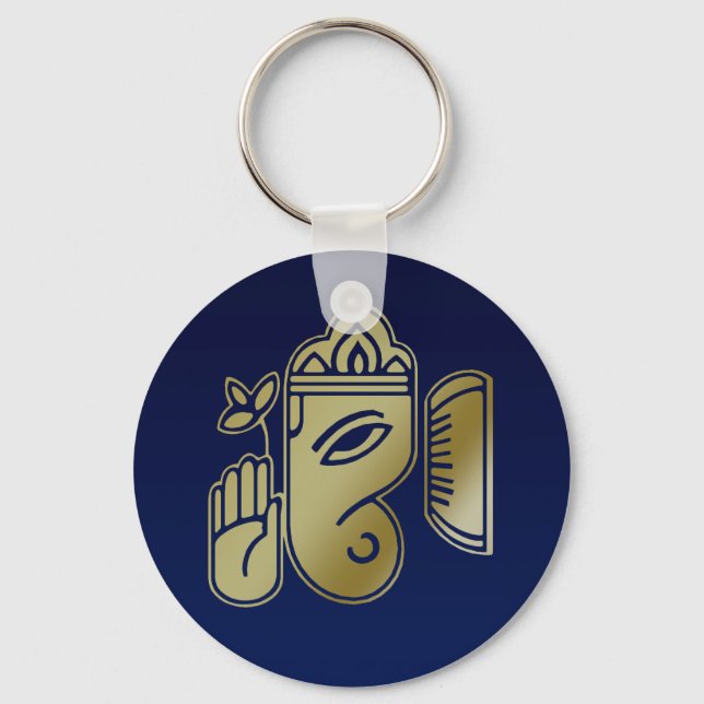 Gold Goddess Ganesha - Keychain (Front)