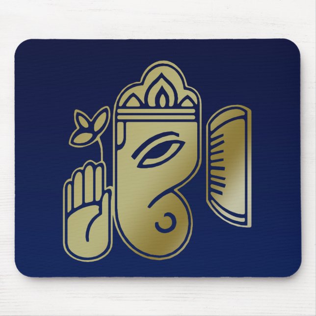 Gold Goddess Ganesha - Mousepad (Front)