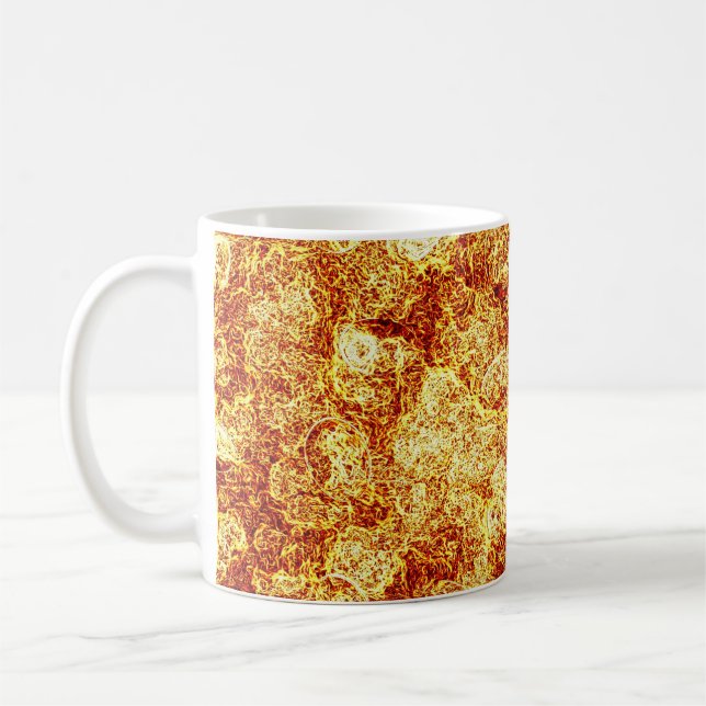 Gold Golden Background Oro Jarra Carafe Coffee Mug (Left)