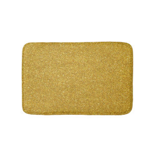 Gold Golden Glitter Sparkle Texture Bath Mat