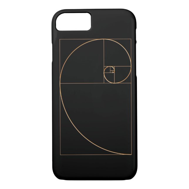 Gold Golden Spiral Case-Mate iPhone Case (Back)