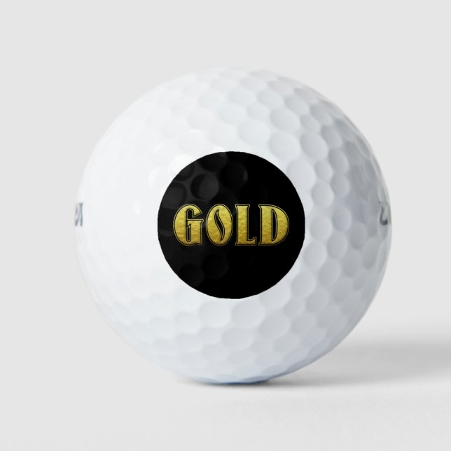Gold Golf Ball (Front)