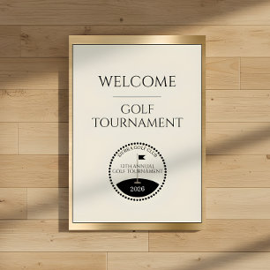 Gold Golf Club Tournament Name Welcome Sign