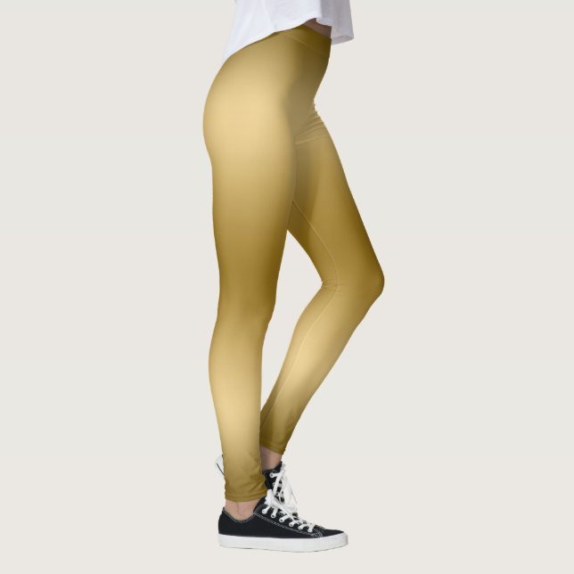 Gold Gradient Background Leggings (Right)
