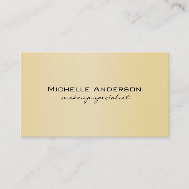 Gold Gradient Business Card (Front)