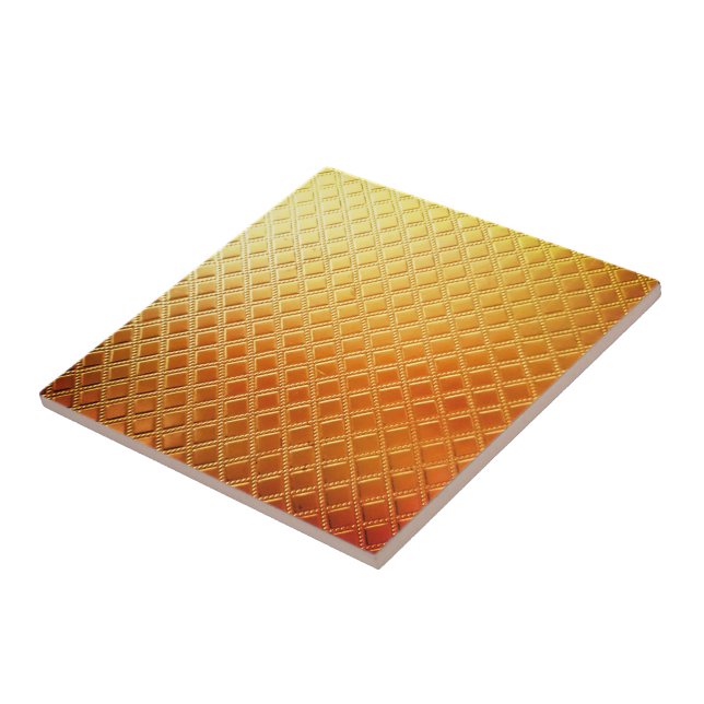 Gold Grate Ceramic Tile (Side)