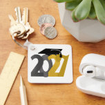 Gold Gray Class of 2027 Photo Graduation Key Ring<br><div class="desc">* Congrats to the graduate of the Class of 2027! * Keychains have several shape and style options. * Nice gift for grad, stocking stuffer or small token of congrats. * Show your school colors! * Add student photo(s) to the back of the double sided key ring. * Choose font...</div>
