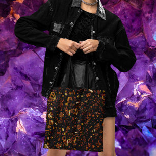 Gold Green Black Groovy Tote Bag