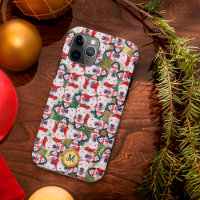 Gold Green Bull Terrier Cute Dog Christmas