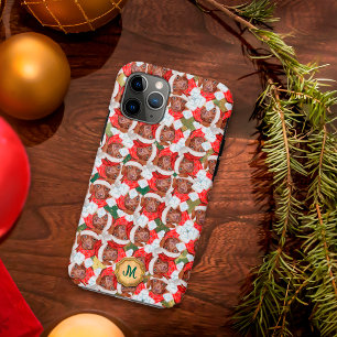 Gold Green Chocolate Dachshund Cute Dog Christmas iPhone 11 Pro Case