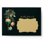 Gold Green Christmas Tree Ornaments