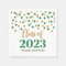 Gold Green Confetti Class of 2023  Napkins