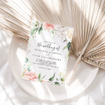 Gold Green Foliage Floral The Wedding Of Invitation<br><div class="desc">This gold green foliage floral the wedding of invitation is perfect for a simple wedding. The design features hand-drawn gold and green botanical foliage with pink,  blush and white flowers,  inspiring natural beauty.</div>
