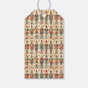Gold & Green Nutcracker Collage Gift Tags