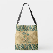 Gold Green Palm Tree Custom