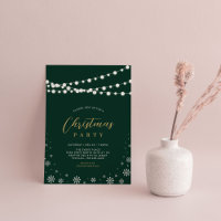 Gold & Green | String Lights Christmas Party