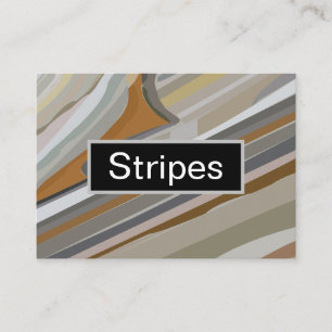 Gold Grey Marble Stone Stripes  Business Card