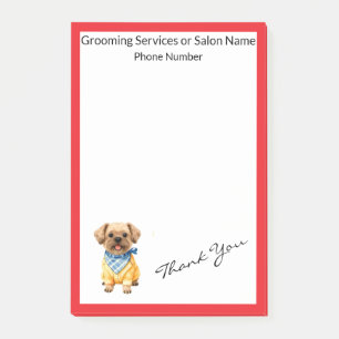 Gold Grooming Dog Personalised Elegant Collection Post-it Notes